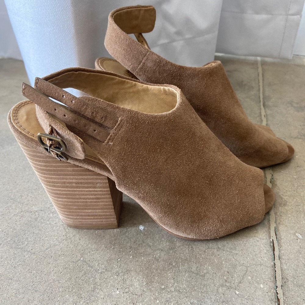 Splendid Open Toe Slingback Mules Size 8.5